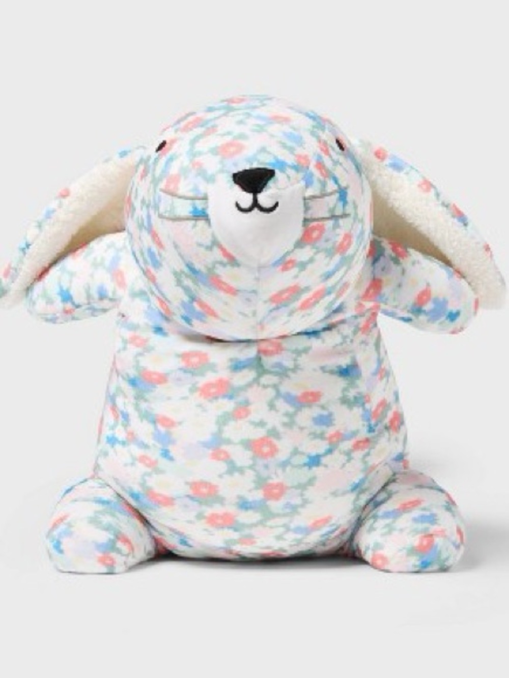 Bunny Weighted Plush Kids' Throw Pillow Floral - Pillowfort